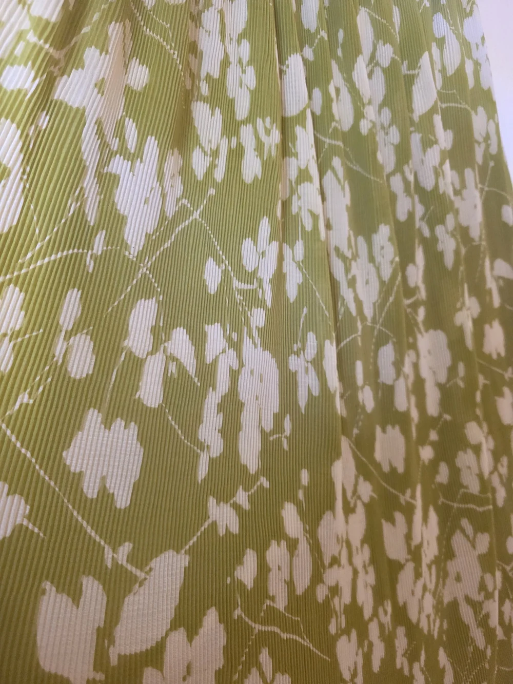 Abercrombie & Fitch Chartreuse Green Floral Drama Halter Maxi Dress L